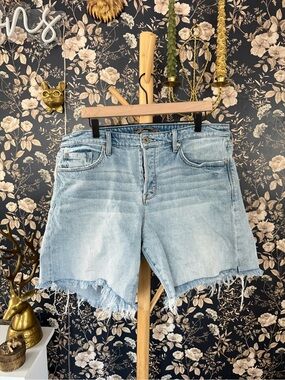 torrid Light Blue Distressed Denim Cutoff Shorts